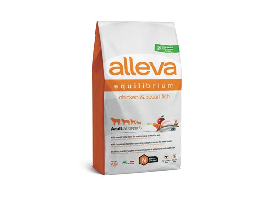 Alleva Equilibrium All day maintenance Adult All breeds с пиле и океанска риба