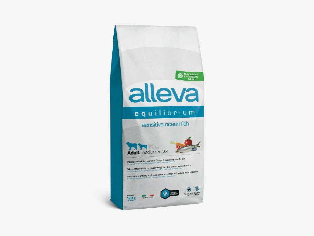 Alleva Equilibrium Sensitive Adult All breeds с океанска риба